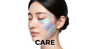 시술 후 편안하게 회복 중인 환자의 모습과 케어 컨셉